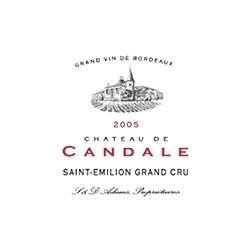 Étiquette du vin Château de Candale
